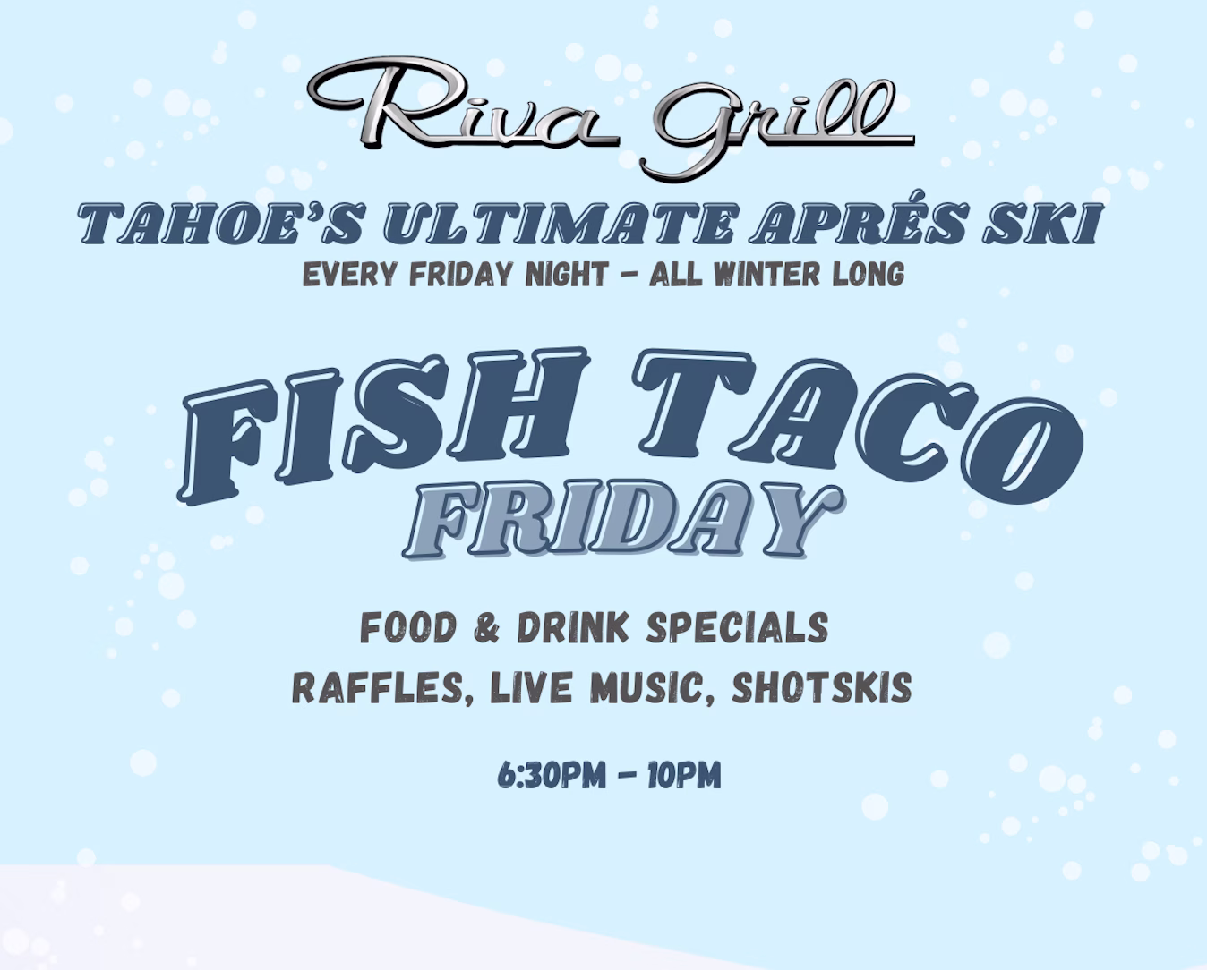 Riva Grill Fish Taco Friday